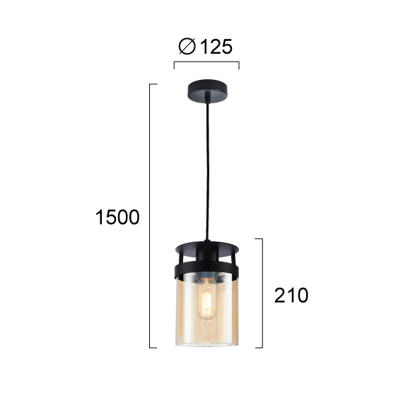 Полилей BETTY 4304800 Viokef 1xЕ27 | Osvetlenieto.bg