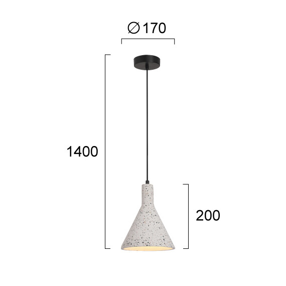 Полилей DOT 4297400 Viokef 1xE27 | Osvetlenieto.bg