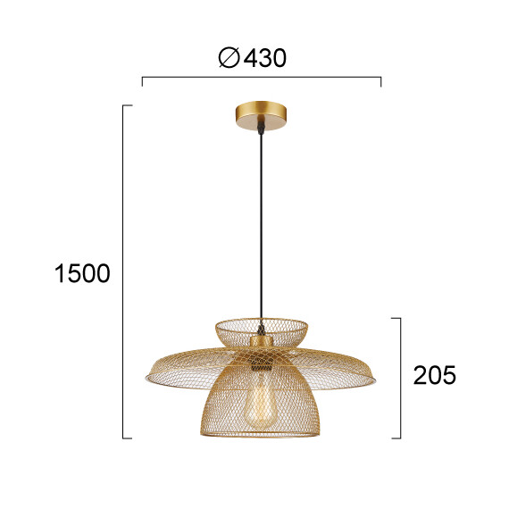 Полилей MARONTI 4304502 Viokef 1xE27 | Osvetlenieto.bg