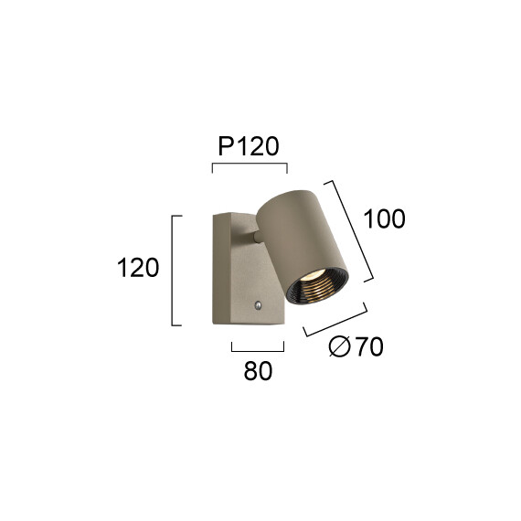 LED Аплик MELINA 4335201 Viokef 8W 3000K Triac Dimmable | Osvetlenieto.bg