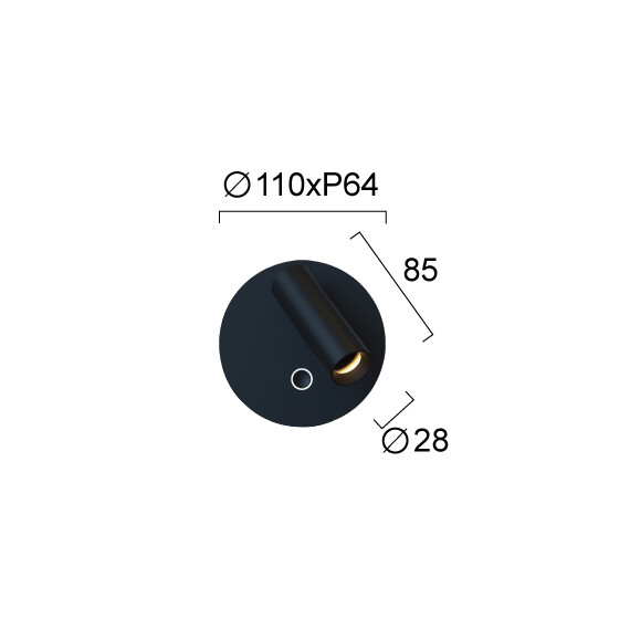 LED Аплик NEVADA 4340701 Viokef 10W 3000K Triac Dimmable | Osvetlenieto.bg