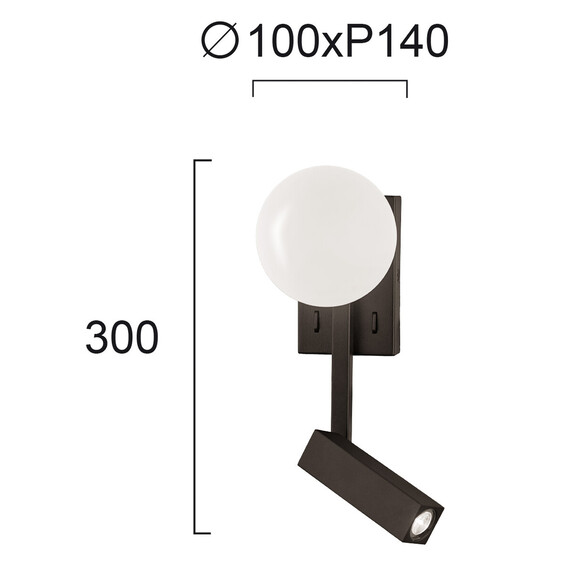 LED Аплик REFLECT 4229000 Viokef 9W 3000K | Osvetlenieto.bg