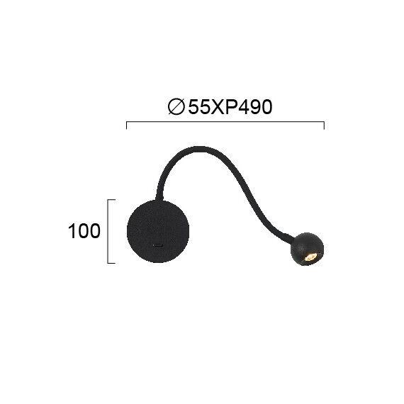 LED Аплик SEBASTIAN 4270900 Viokef 4W 3000K | Osvetlenieto.bg