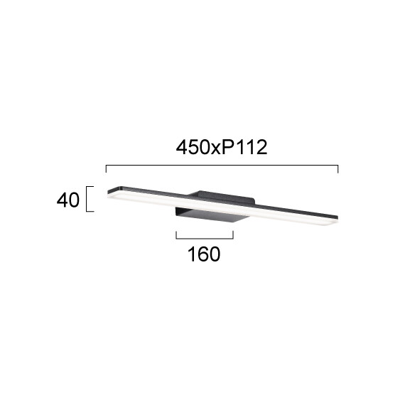 LED Аплик за баня RAM 4289600 Viokef 12W 3000K | Osvetlenieto.bg