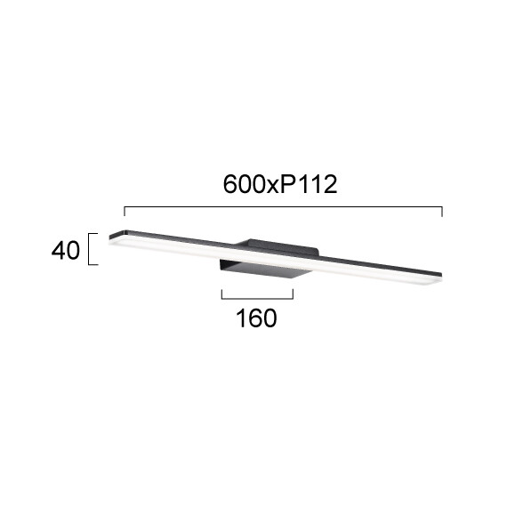 LED Аплик за баня RAM 4289700 Viokef 19W 3000K | Osvetlenieto.bg
