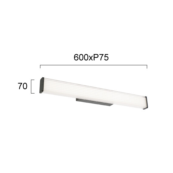 LED Аплик за баня ROMINA 4334100 Viokef 15W CCT 2700K-4000K | Osvetlenieto.bg