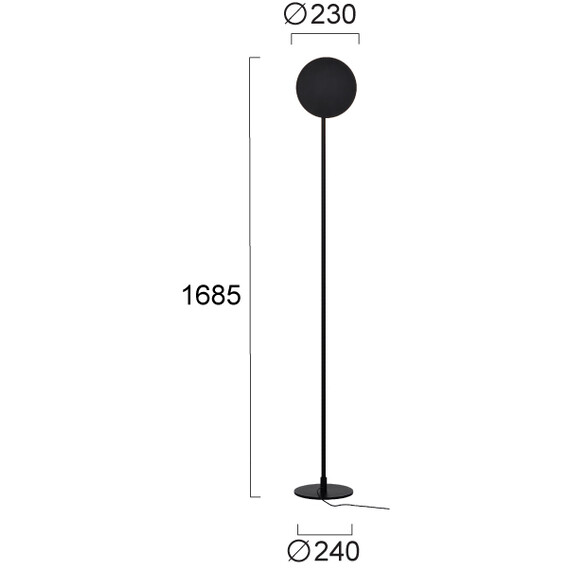 LED Лампион ISABEL 4336200 Viokef 20W 2700K-3000K Triac Dimmable | Osvetlenieto.bg