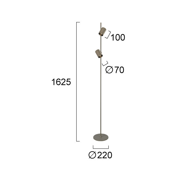 LED Лампион MELINA 4335500 Viokef 13W 3000K Triac Dimmable | Osvetlenieto.bg