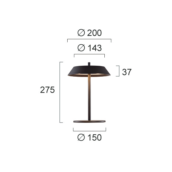LED Настолна лампа LEONA 4317000 Viokef 12W 3000K | Osvetlenieto.bg