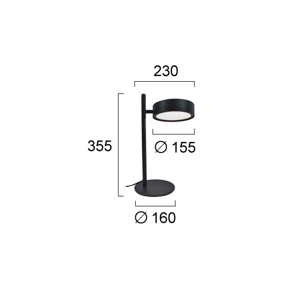 LED Настолна лампа ONLY 4308000 Viokef 12W 3000K Triac Dimmable | Osvetlenieto.bg