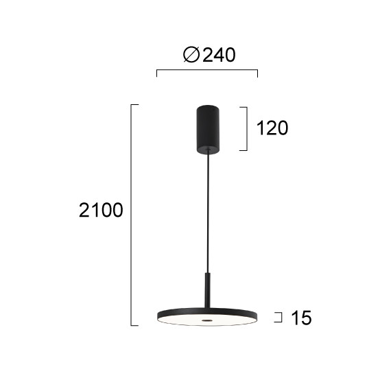 LED Полилей DEMY 4340900 Viokef 19W 3000K | Osvetlenieto.bg