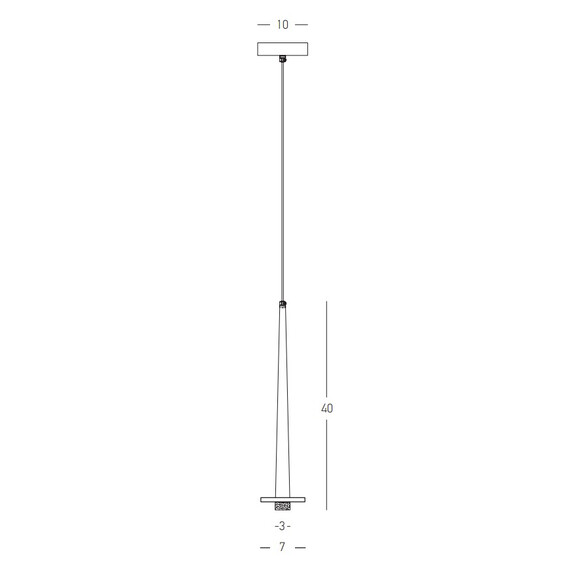 LED Полилей ZAMBELIS 22110 PENDANT LED LIGHT 6W 3000K ALUMINUM -MARBLE BLACK | Osvetlenieto.bg