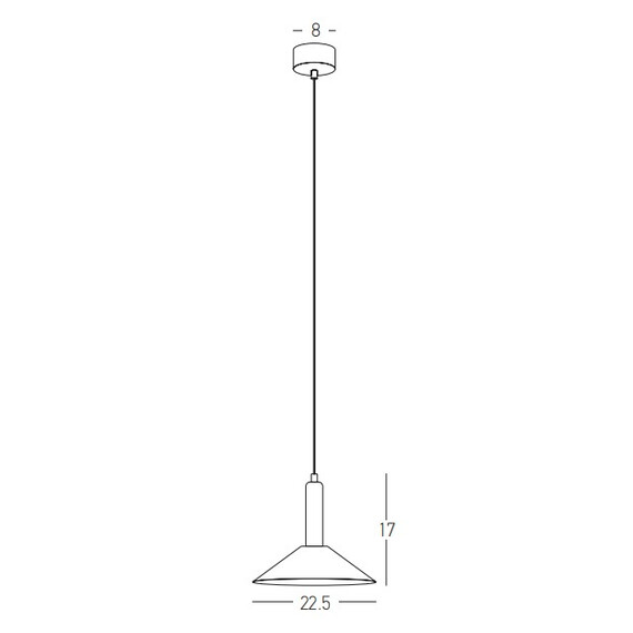 LED Полилей ZAMBELIS 22183 PENDANT LIGHT LED 7W 3000K SANDY BLACK | Osvetlenieto.bg