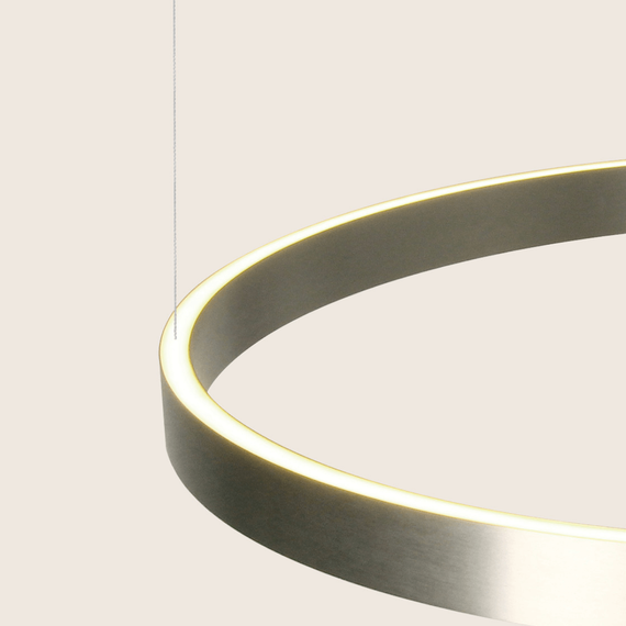 LED Полилей ZAMBELIS 25369 PENDANT LED LIGHT UP-DOWN 70W 3000K ELECTROPLATE BRUSHED NICKEL ALUMINIUM - ACRYLIC | Osvetlenieto.bg