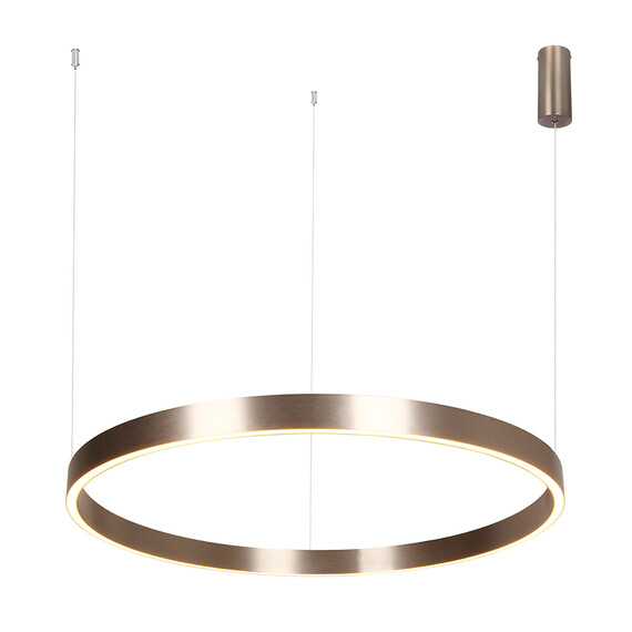 LED Полилей ZAMBELIS 25370 PENDANT LED LIGHT UP-DOWN 70W 3000K ELECTROPLATE BRUSHED COFFEE ALUMINIUM - ACRYLIC | Osvetlenieto.bg