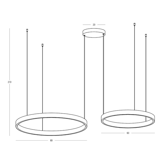 LED Полилей ZAMBELIS 25374 PENDANT LED LIGHT UP-DOWN 118W 3000K ELECTROPLATE BRUSHED COFFEE ALUMINIUM - ACRYLIC | Osvetlenieto.bg