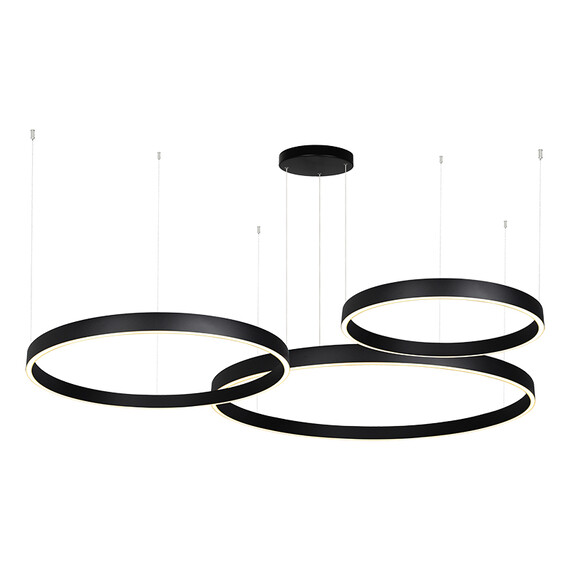 LED Полилей ZAMBELIS 25375 PENDANT LED LIGHT UP-DOWN 174W 3000K BLACK ALUMINIUM - ACRYLIC | Osvetlenieto.bg