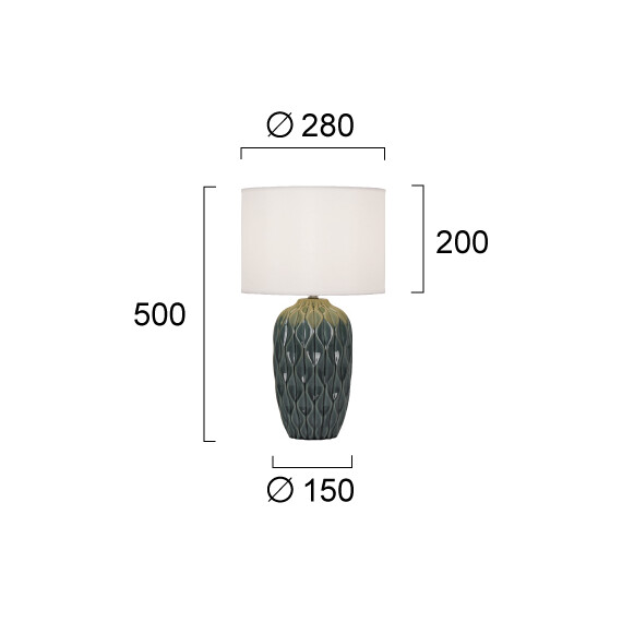 Настолна лампа PINEAPPLE 4296101 Viokef 1xЕ27 | Osvetlenieto.bg