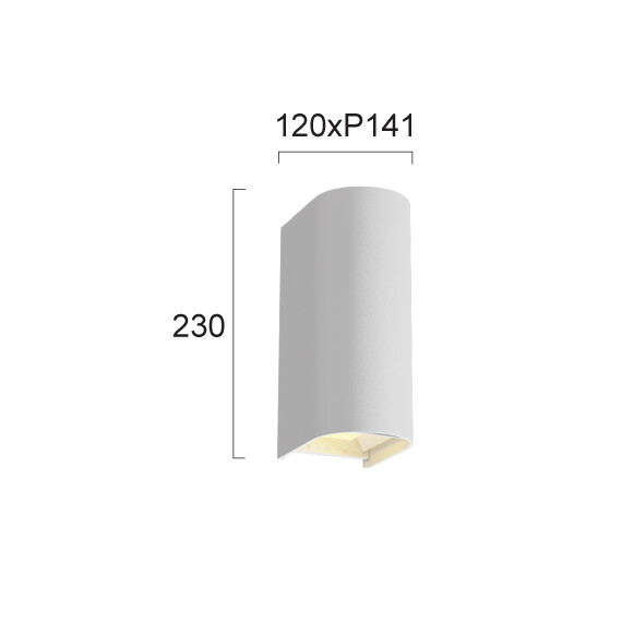 LED Фасаден аплик AZORES 4310000 Viokef 20W CCT 3000K-6500K | Osvetlenieto.bg