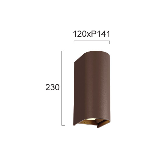 LED Фасаден аплик AZORES 4310002 Viokef 20W CCT 3000K-6500K | Osvetlenieto.bg