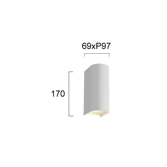 LED Фасаден аплик AZORES 4343000 Viokef 10W CCT 3000K-6500K | Osvetlenieto.bg