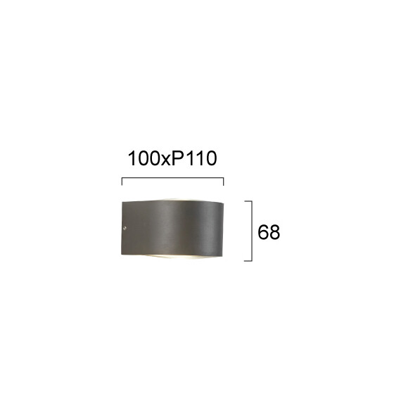 LED Фасаден аплик MAVENNA 4334600 Viokef 11W 3000K | Osvetlenieto.bg