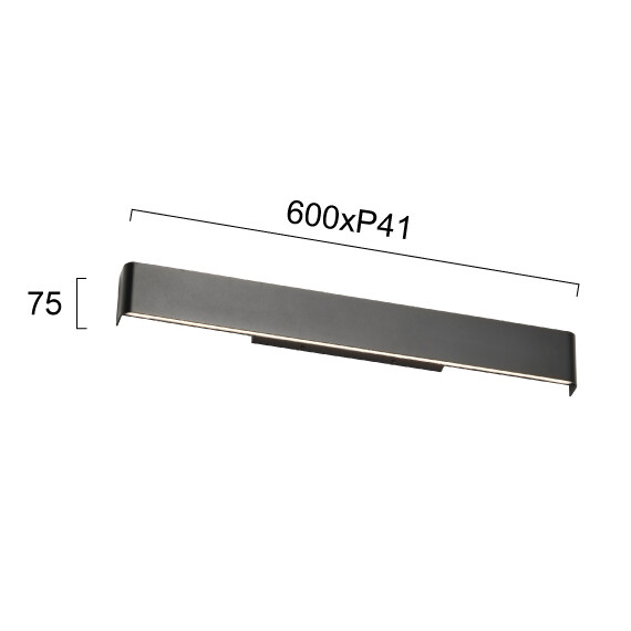 LED Фасаден аплик MONTANA 4349400 Viokef 20W 3000K | Osvetlenieto.bg