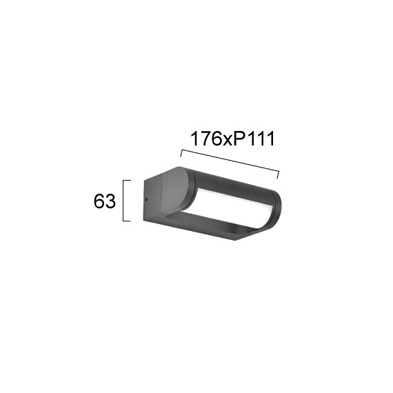 LED Фасаден аплик RANDAL 4336300 Viokef 12W 3000K | Osvetlenieto.bg