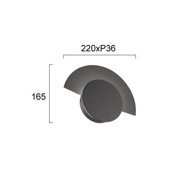 LED Фасаден аплик SUNRISE 4352900 Viokef 10W 3000K | Osvetlenieto.bg