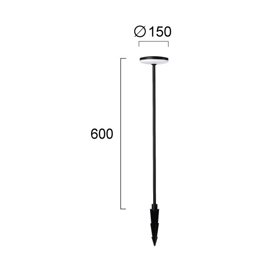 LED Градинска лампа HELEN 4289500 Viokef 13W 3000K | Osvetlenieto.bg