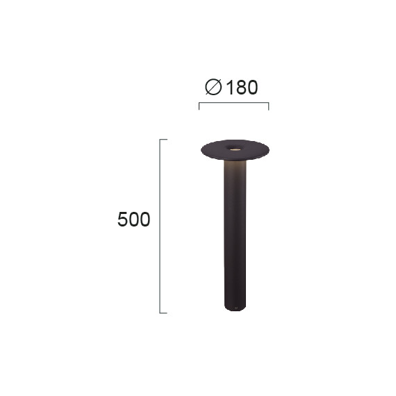 LED Градинска лампа KEA 4277800 Viokef 10W 3000K | Osvetlenieto.bg