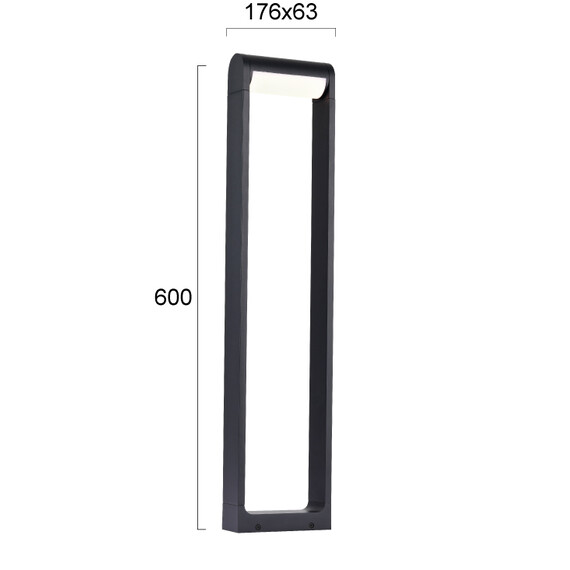 LED Градинска лампа RANDAL 4332600 Viokef 13W 3000K | Osvetlenieto.bg