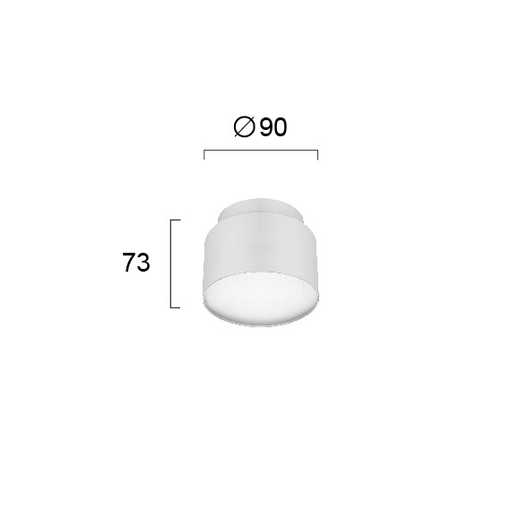 LED Луна за открит монтаж GABI 4279400 Viokef 9W 3000K | Osvetlenieto.bg