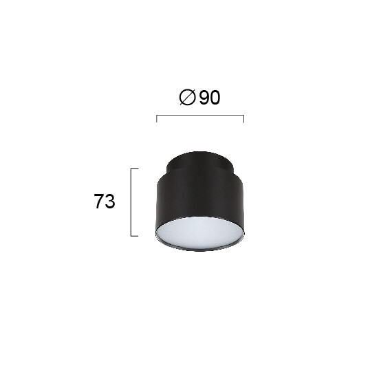 LED Луна за открит монтаж GABI 4279401 Viokef 9W 3000K | Osvetlenieto.bg