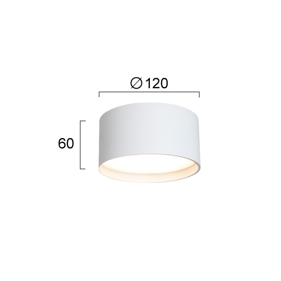 LED Луна за открит монтаж GABRIEL 4336100 Viokef 15W CCT 3000K-5700K | Osvetlenieto.bg