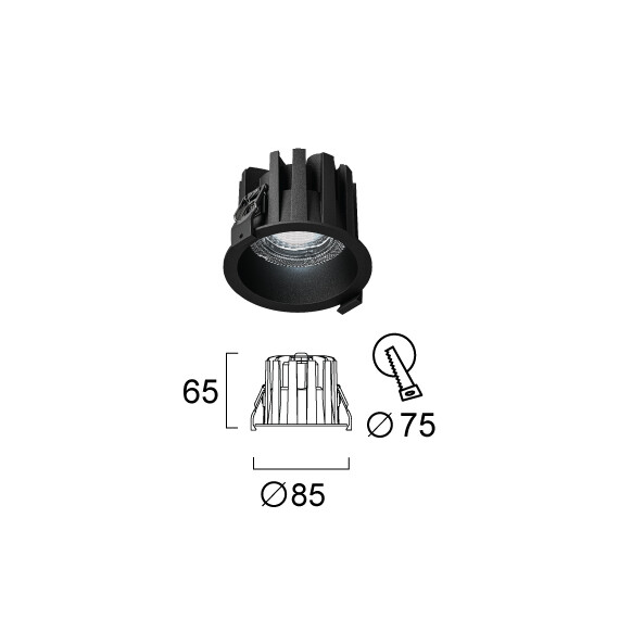 LED Луна за вграждане RICKY 4335101 Viokef 11W CCT 2700K-6500K | Osvetlenieto.bg