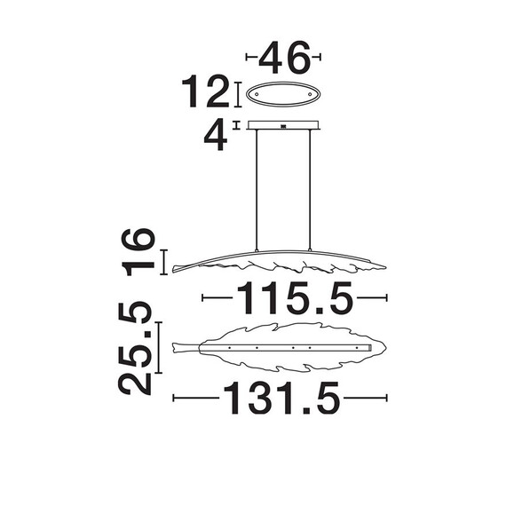 LED Полилей AMADO 9187021 NovaLuce 34W 3000K | Osvetlenieto.bg