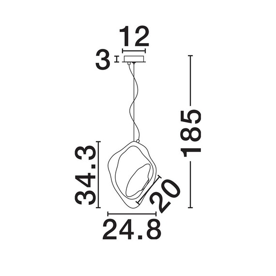 LED Полилей DENISE 9187022 NovaLuce 4W 3000K | Osvetlenieto.bg