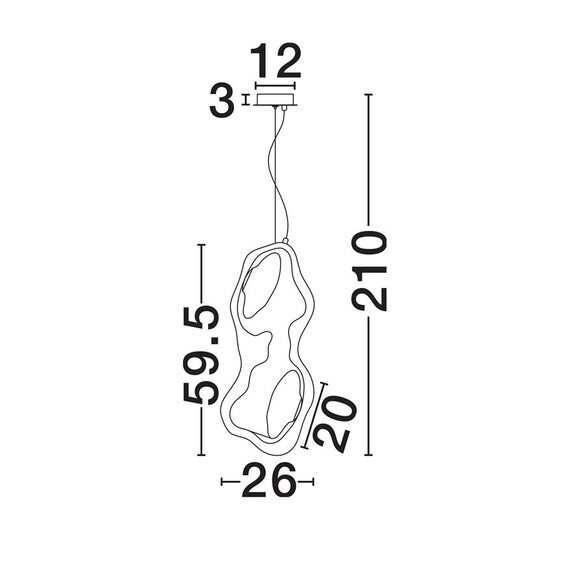 LED Полилей DENISE 9187023 NovaLuce 6W 3000K | Osvetlenieto.bg