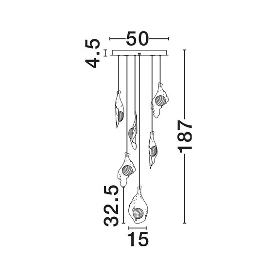 LED Полилей MALORY 9187016 NovaLuce 27W 3000K | Osvetlenieto.bg