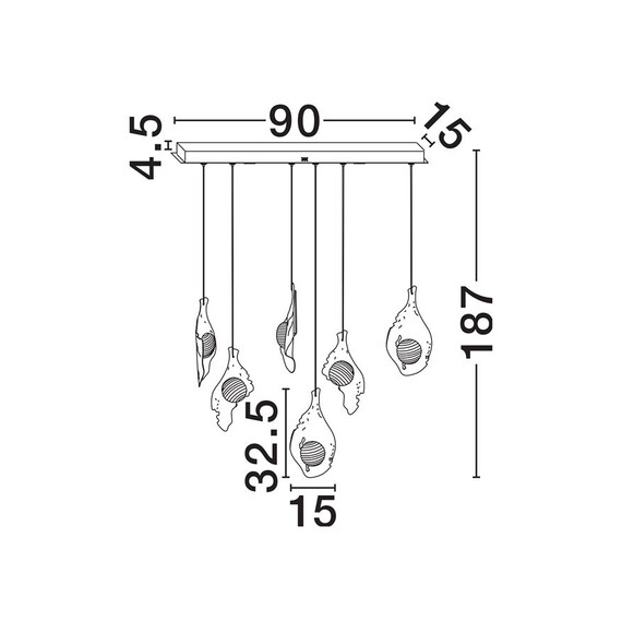 LED Полилей MALORY 9187018 NovaLuce 24W 3000K | Osvetlenieto.bg