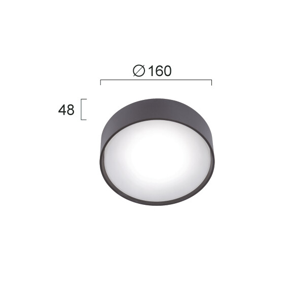 LED Външен плафон IBIZA 4298800 Viokef 10W 3000K | Osvetlenieto.bg
