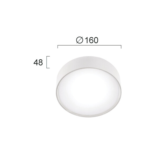 LED Външен плафон IBIZA 4298801 Viokef 10W 3000K | Osvetlenieto.bg