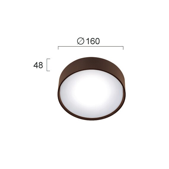 LED Външен плафон IBIZA 4298802 Viokef 10W 3000K | Osvetlenieto.bg