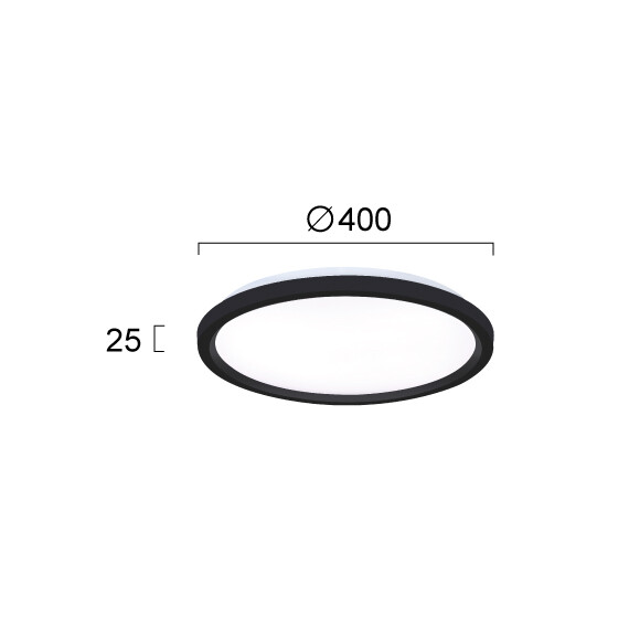 LED Външен плафон SERENA 4318000 Viokef 25W CCT 3000K-6000K | Osvetlenieto.bg