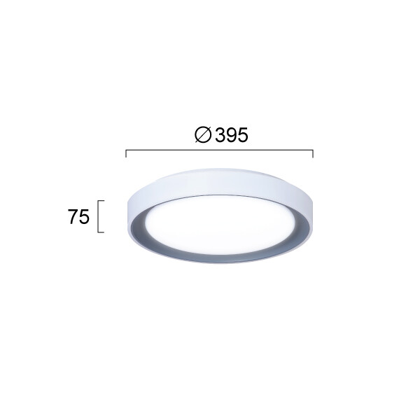 LED Външен плафон TANIA 4318100 Viokef 25W CCT 3000K-6000K | Osvetlenieto.bg