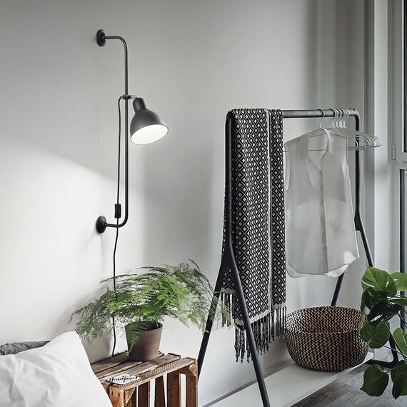 Аплик SHOWER AP1 NERO 179643 Ideal Lux E27 | Osvetlenieto.bg