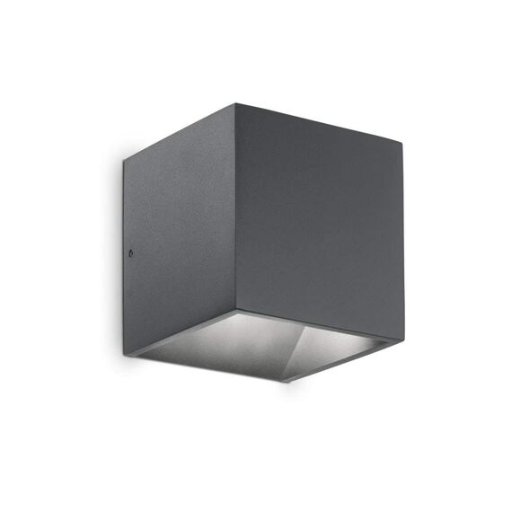 Фасаден аплик Rubik Ap1 Antracite 149738 Ideal Lux LED IP44 | Osvetlenieto.bg