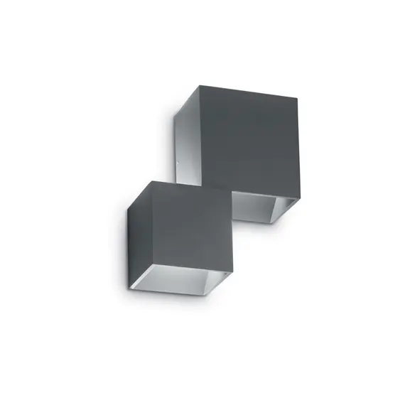 Фасаден аплик RUBIK AP2 ANTRACITE 187341 Ideal Lux LED | Osvetlenieto.bg