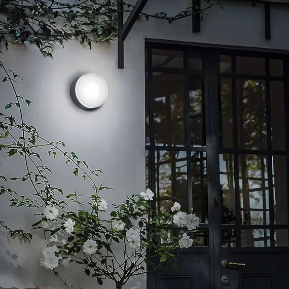 Фасаден плафон URANO PL1 BIG ANTRACITE 168135 Ideal Lux GX53 | Osvetlenieto.bg